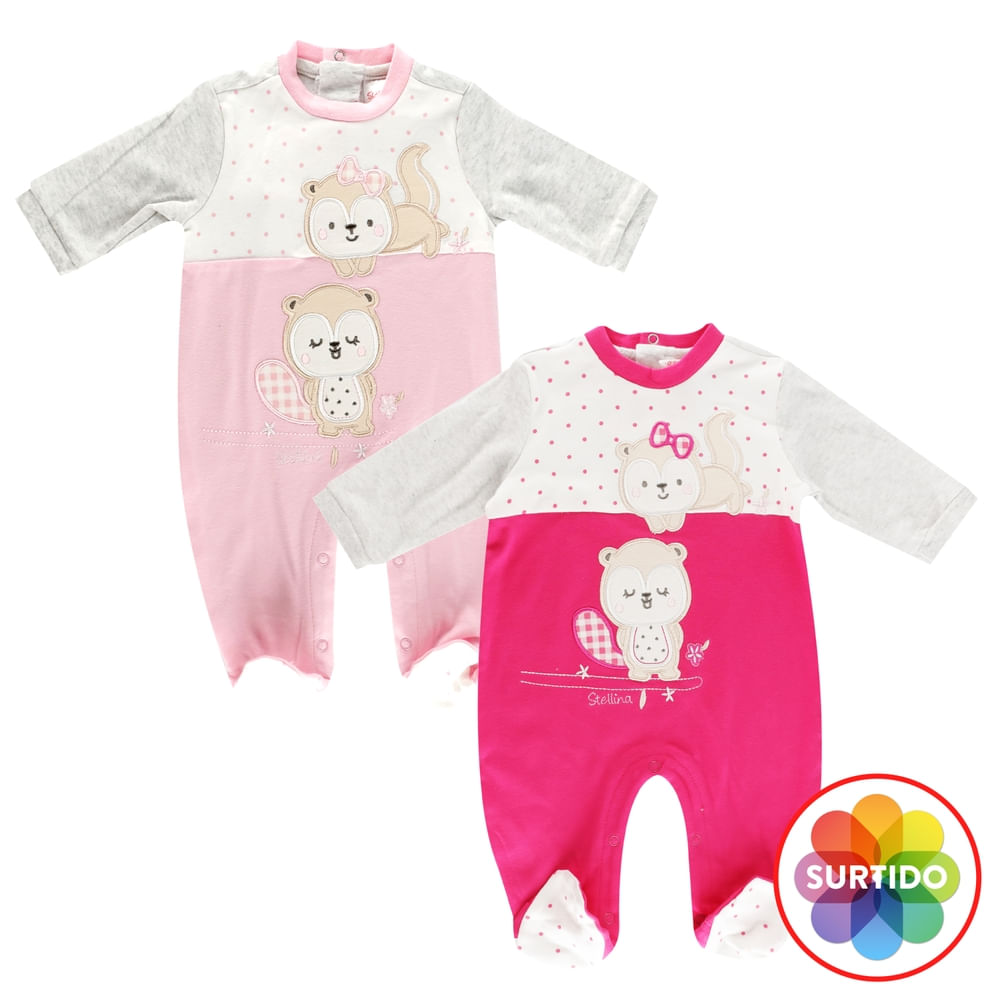 Pijama Stellina para bebé niña - Talla 0-6 meses