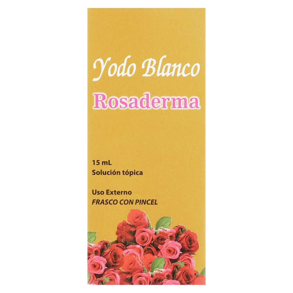 Rosaderma Yodo Blanco Frasco 15Ml