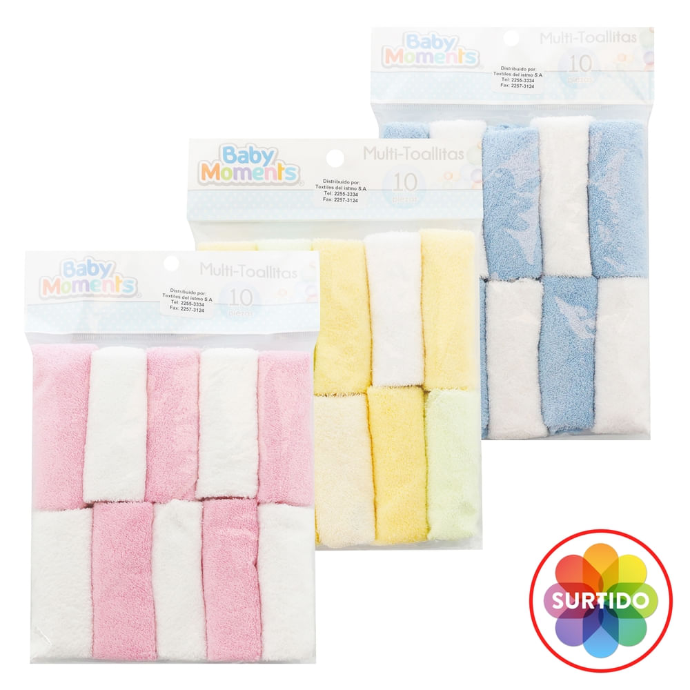 Set Toallas Baby Mink para Bebé 10 Unidades