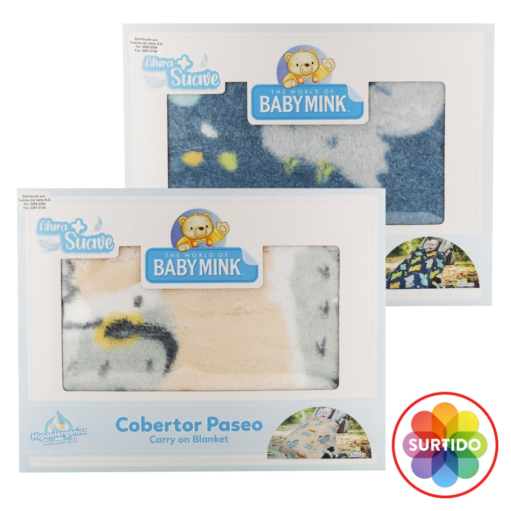 Cobertor de paseo Baby Mink antialérgico