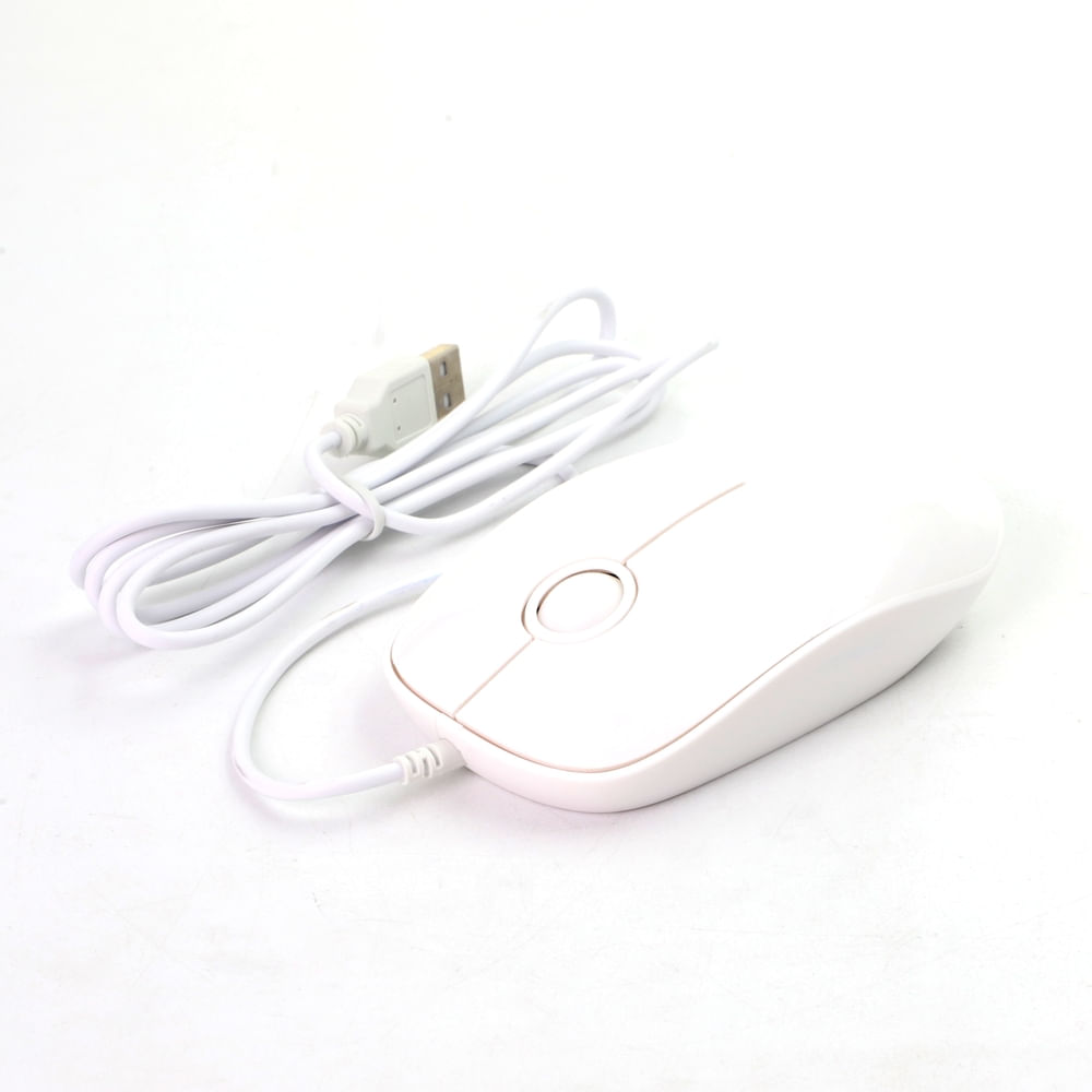 Mouse Durabrand Alámbrico Blanco