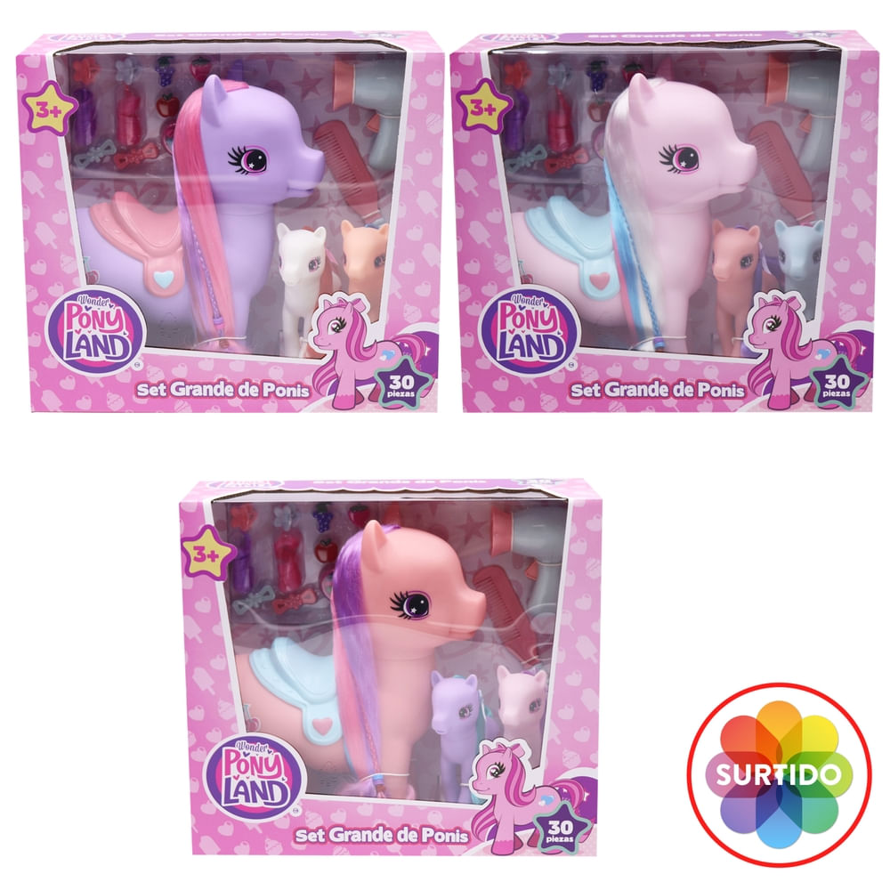 Set pony Wonder Pony Land con accesorios - 30 Pzas