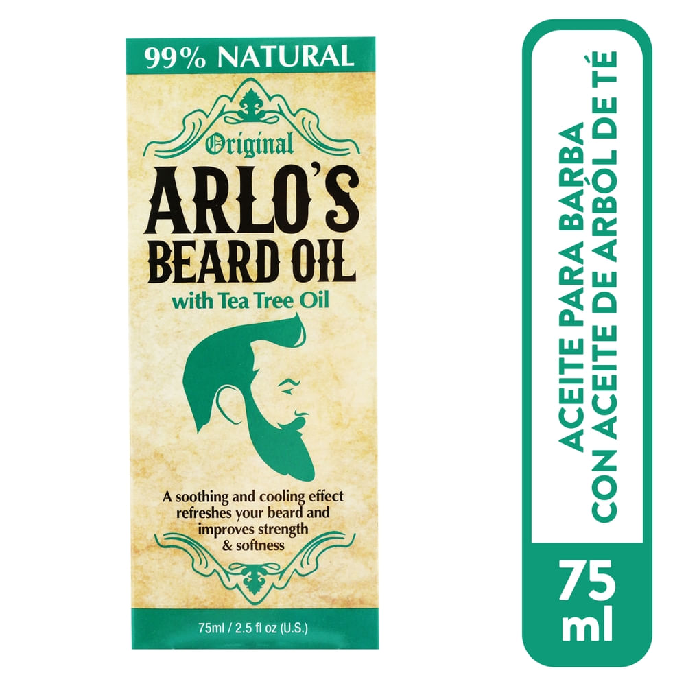 Aceite Arlos Beard Oil Para la Barba Tea Tree -75ml