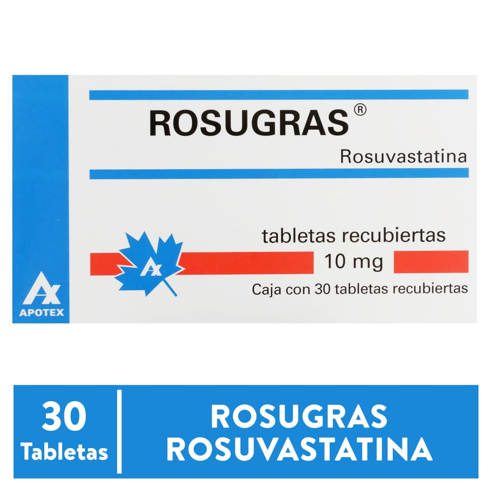 Rosugras 10 mg 30 tabletas