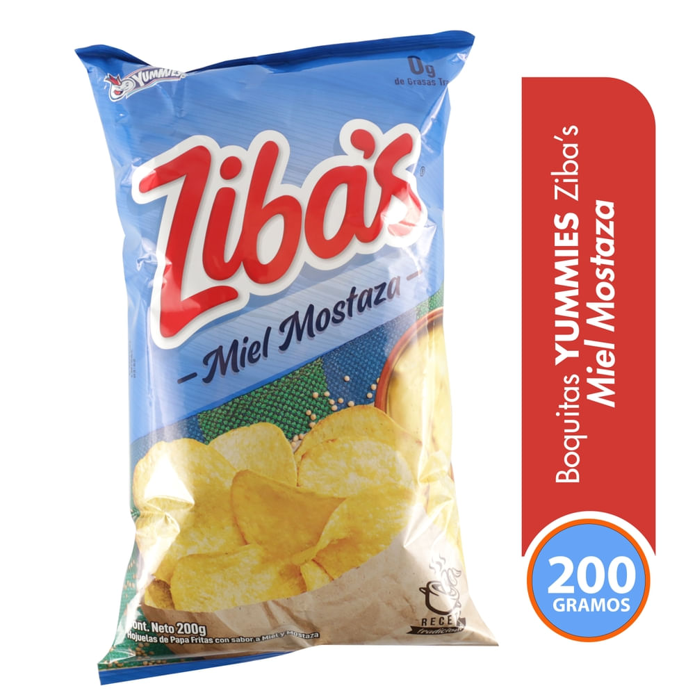 Papas Yummies Zibas Mostaza miel - 200 g