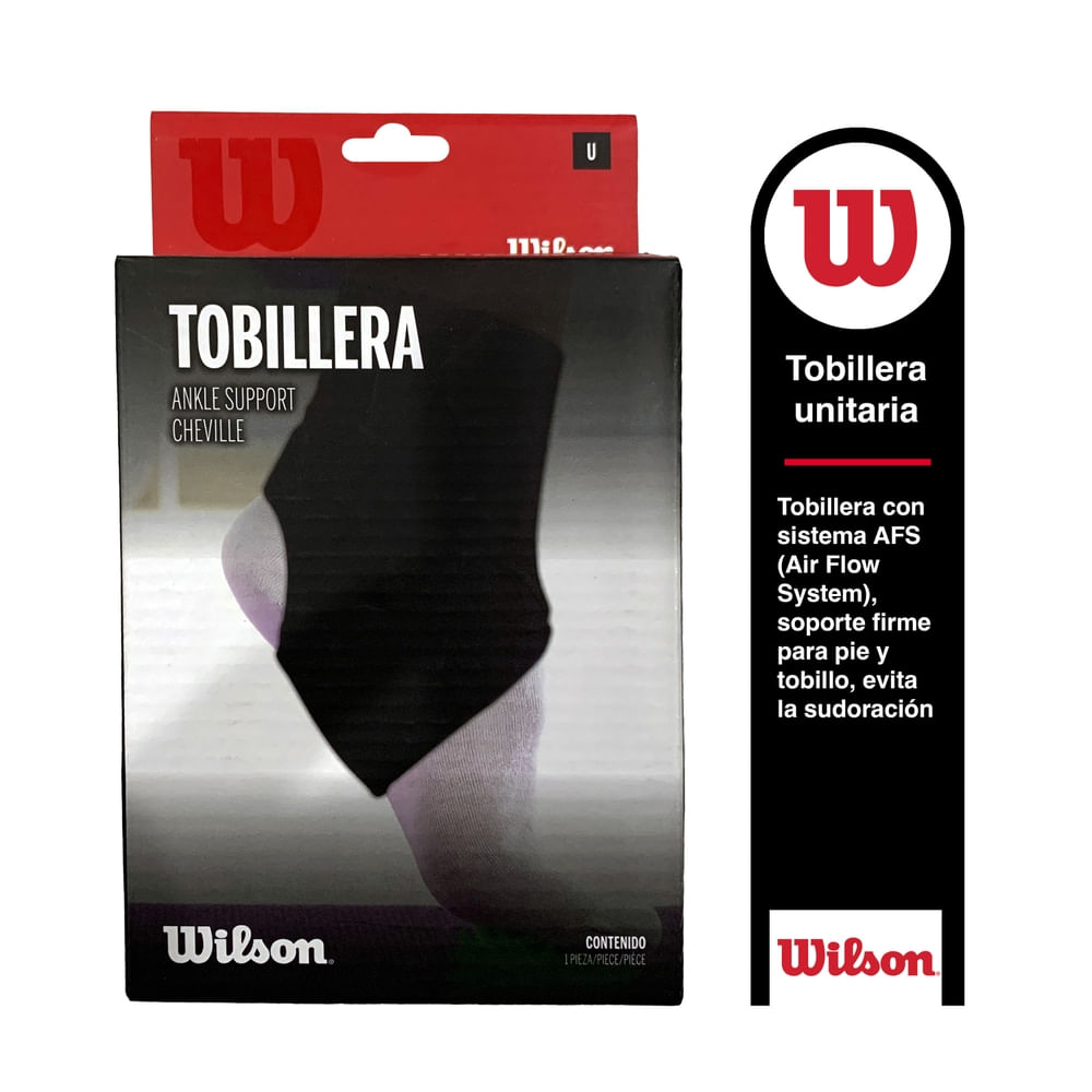 Tobillera Wilson, baja con velcro AW304 -Unitalla