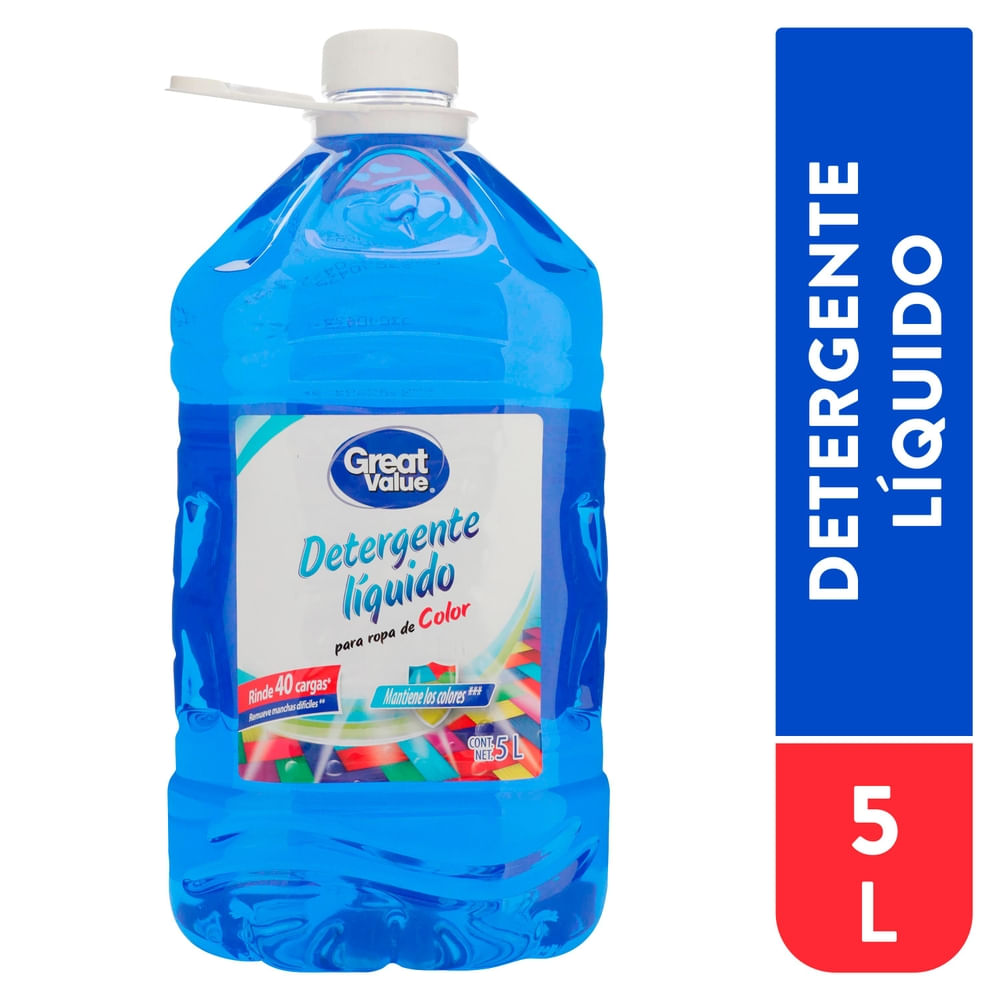 Detergente Great Value Líquido Ropa De Color - 5 L