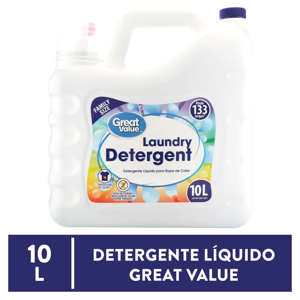 Detergente Great Value Líquido Ropa De Color - 10 L