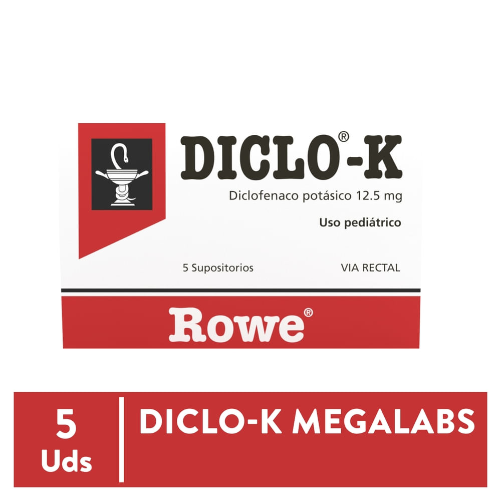 Diclo-K 12.5 mg Supositorios