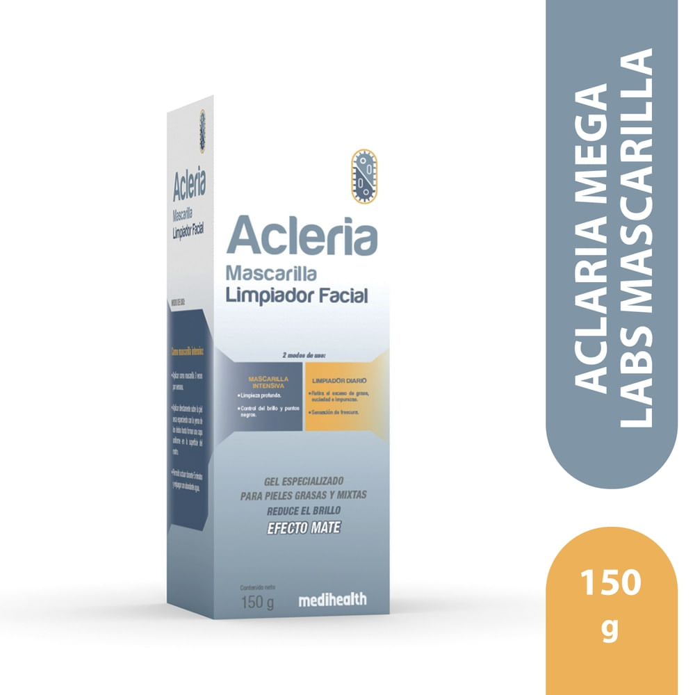 Mascarilla Acleria para limpieza facial - 150 g