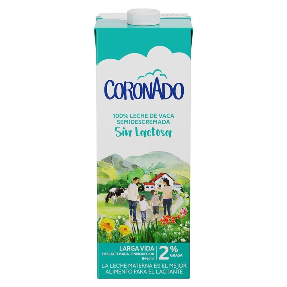 Leche Deslactosada Coronado 2% Grasa - 1000 ml