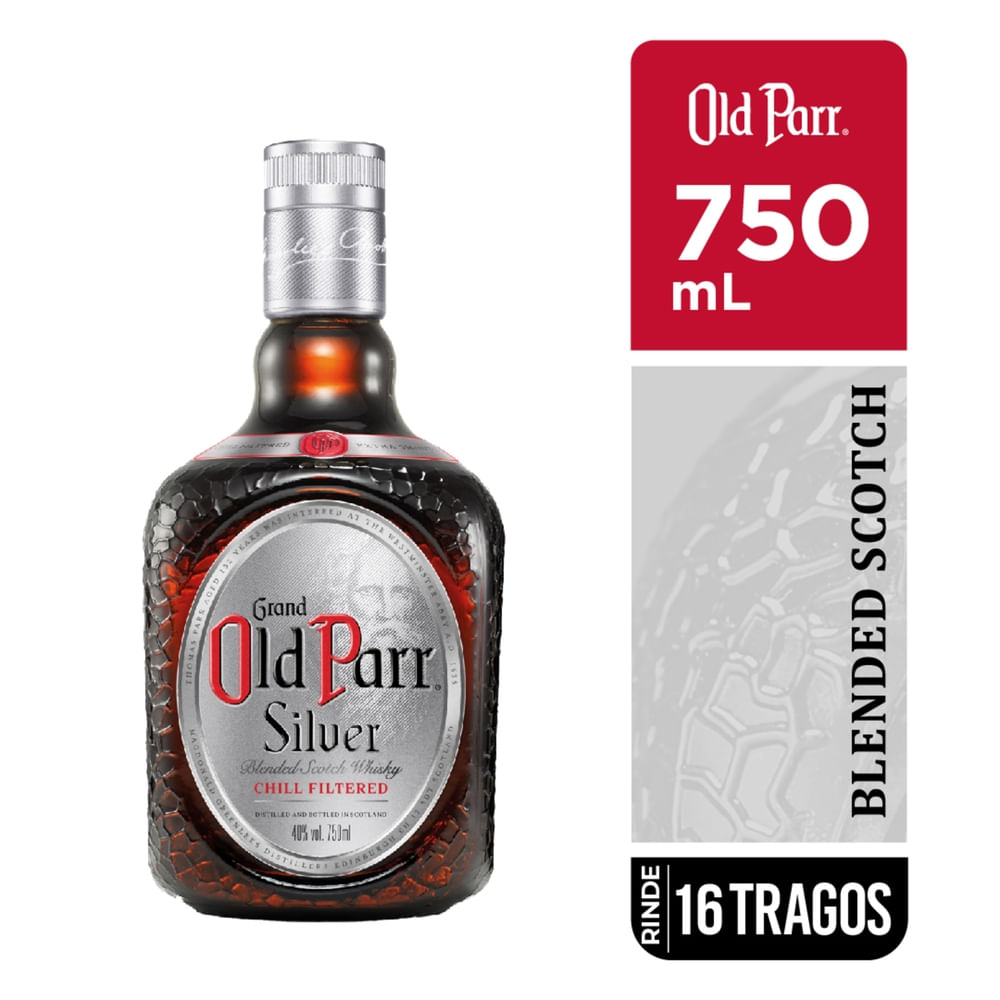 Whisky Old Parr silver frío filtrado - 750 ml