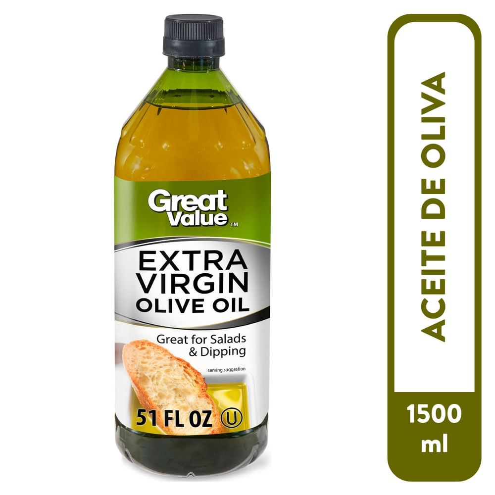 Aceite De Oliva Great Value Extra Virgen - 1500 ml