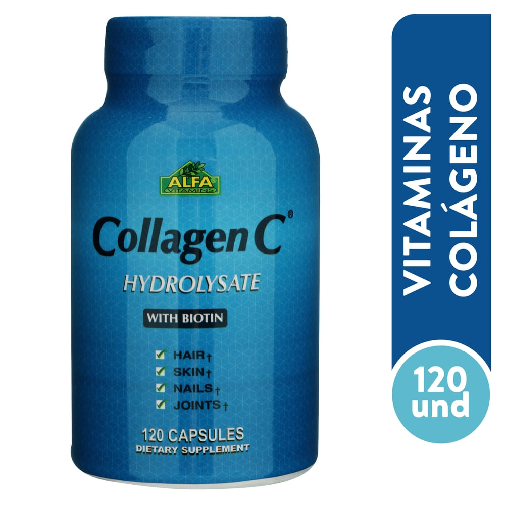 Colágenohidrolizado Alfa Vitamins con viotin - 120 Uds