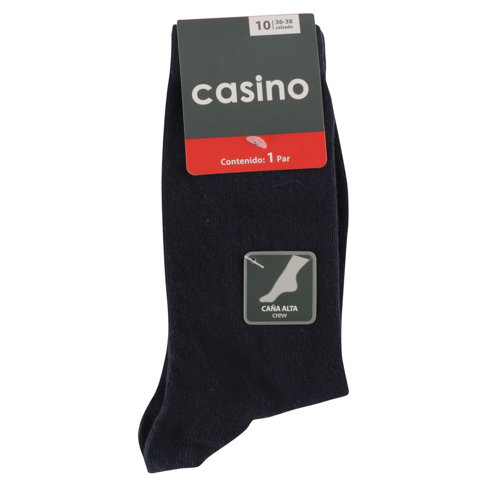 Calceta Casino para dama caña alta gris - 1 Par