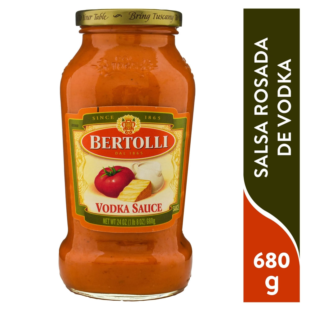 Salsa Bertolli rosada vodka -680 g