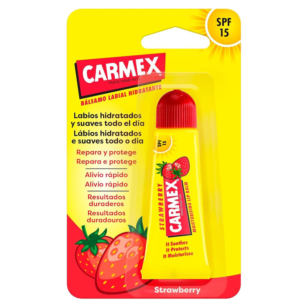 Protector Labios Carmex Tubo Fresa 10g