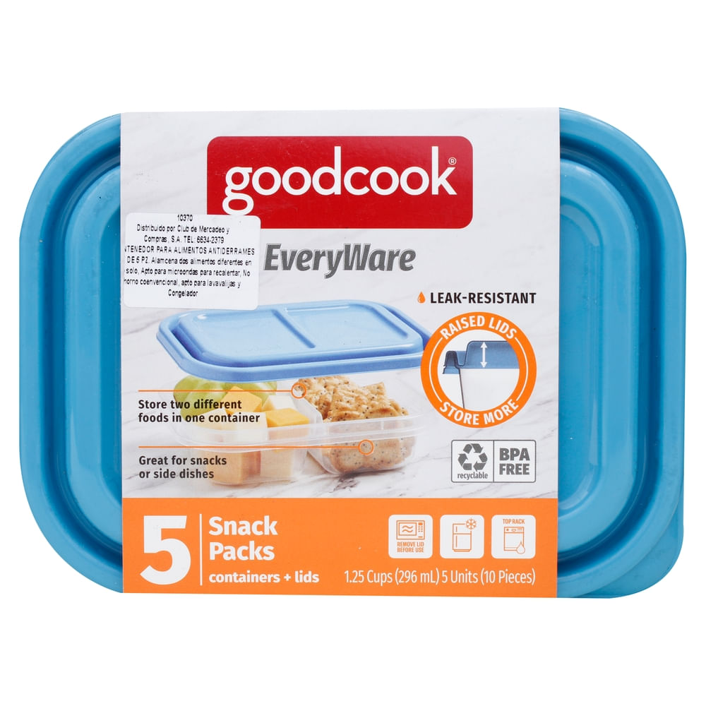 Recipientes Good Cook para meriendas - 5 uds