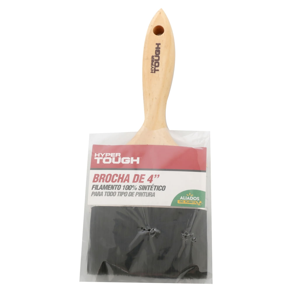 Brocha Hyper Tough mango de madera 4 pulgadas - 1 Ud