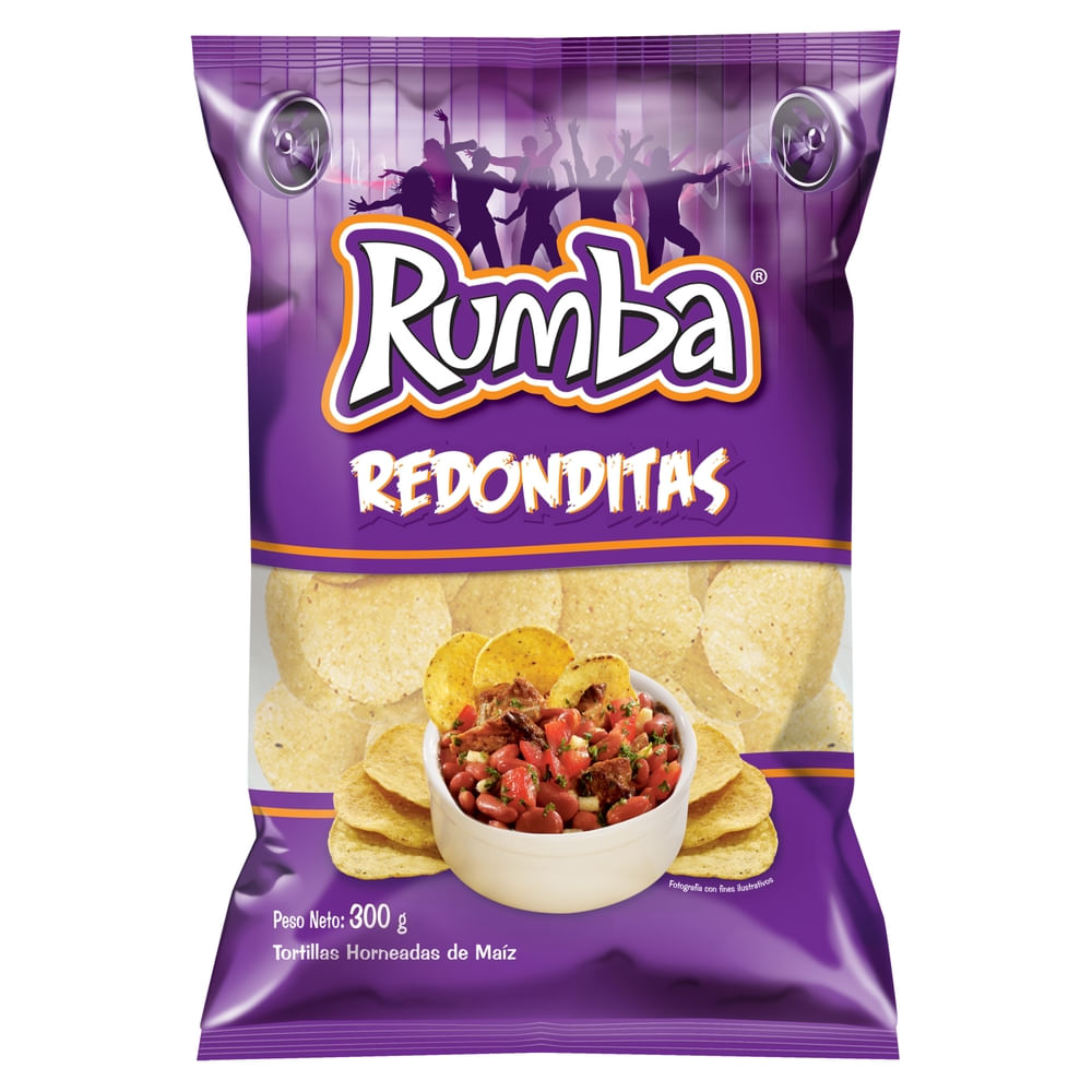 Tortillas horneadas Rumba redonditas de maíz - 300 g