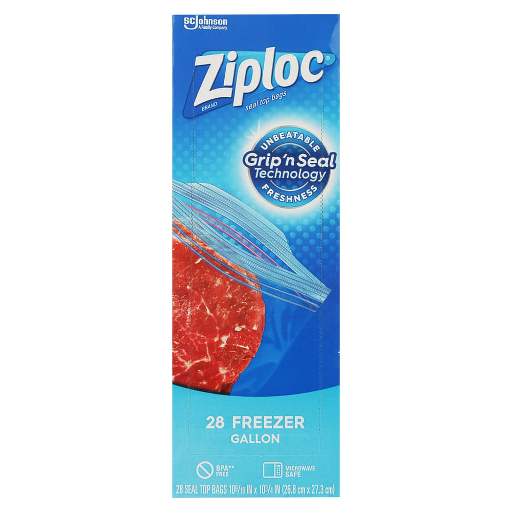 Bolsas Ziploc Congelar Alim Grande 28ea