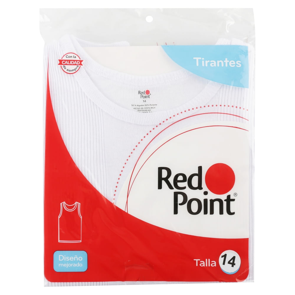 Camiset Nino Tir Red Point Blanco T 14