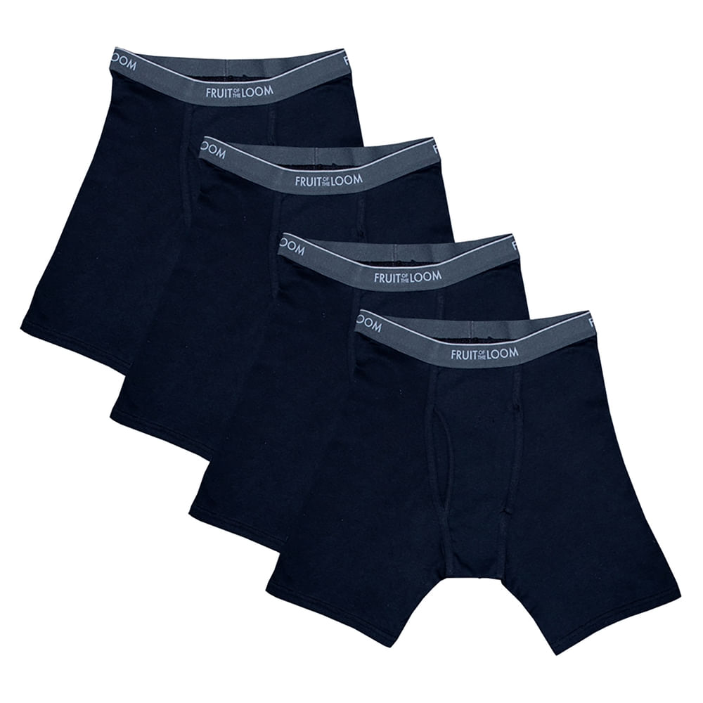 Boxer Fruit Of The Loom Color Gris Negro Talla S