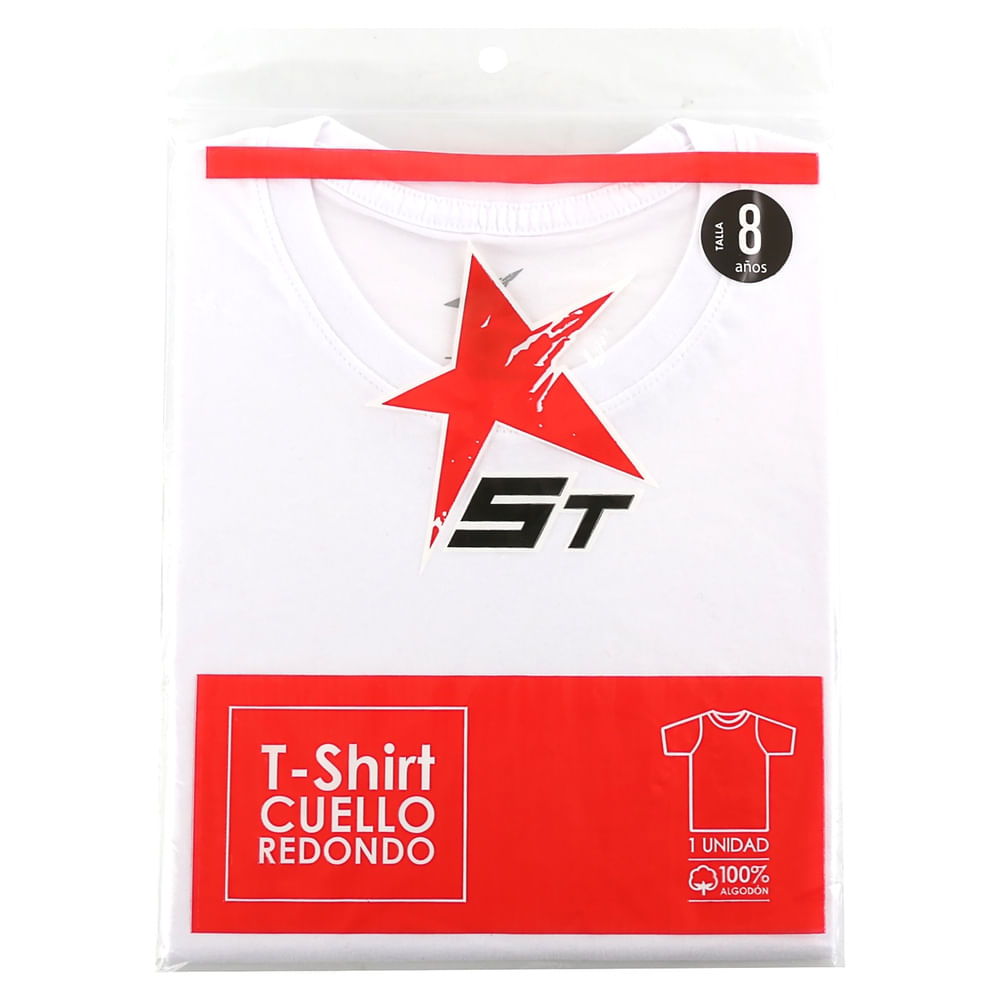 T-shirt ST blanca Ref. 300 - Talla 8 años