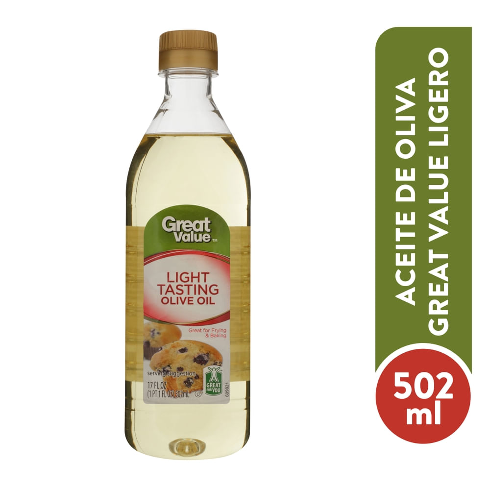 Aceite de Oliva Great Value Sabor Ligero - 502 ml