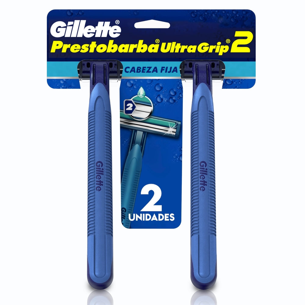 Rasuradoras Desechables Gillette Prestobarba UltraGrip2 2 Unidades