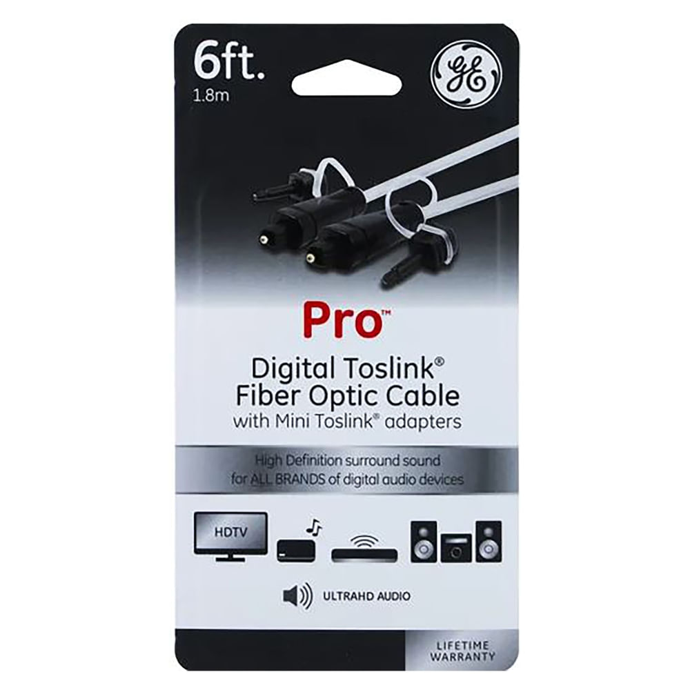 Cable Audio General Electric optico con adaptador