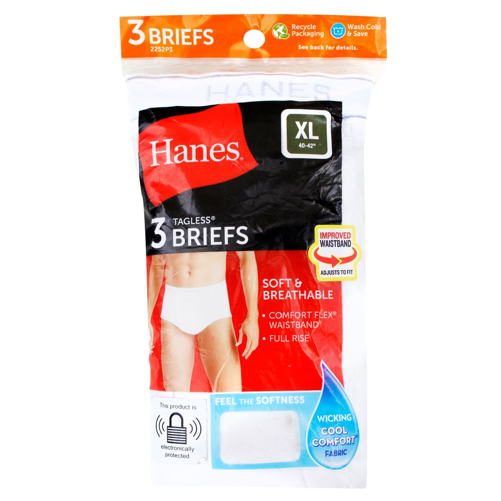 P3 Calzoncillo Hanes Cab Blanco Xl