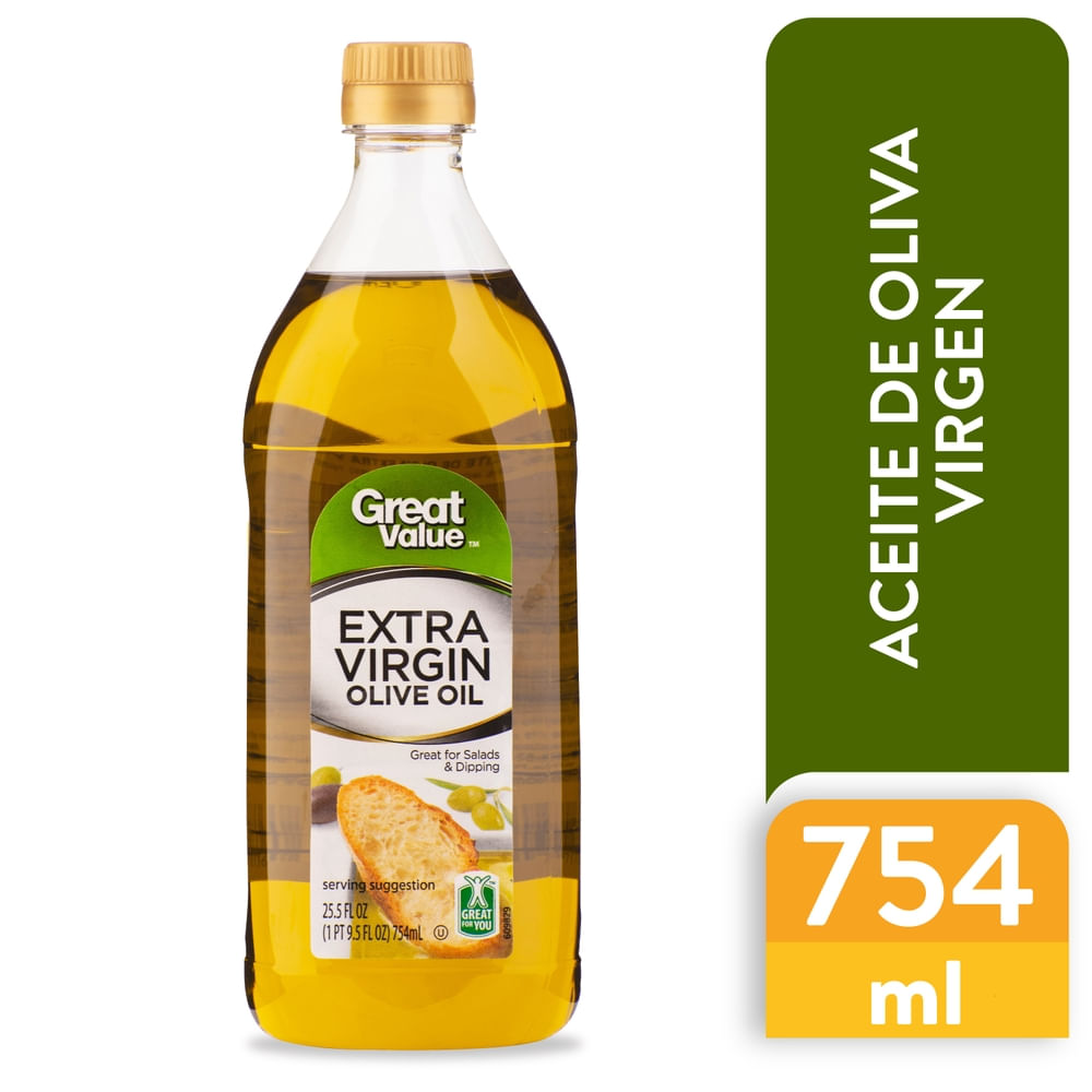 Aceite De Oliva Great Value Extra Virgen - 750 ml