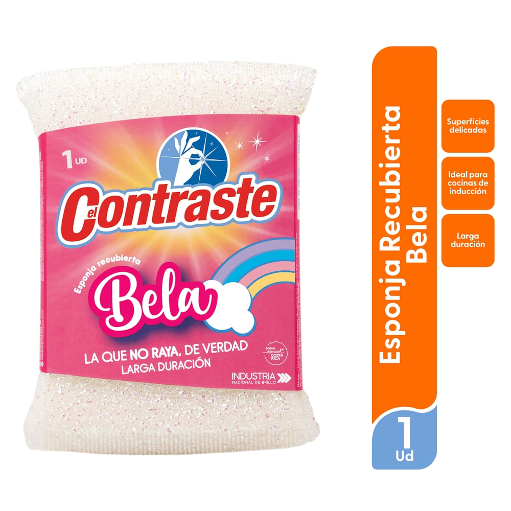 Esponja El Contraste Bela No Rayas - 1 ud