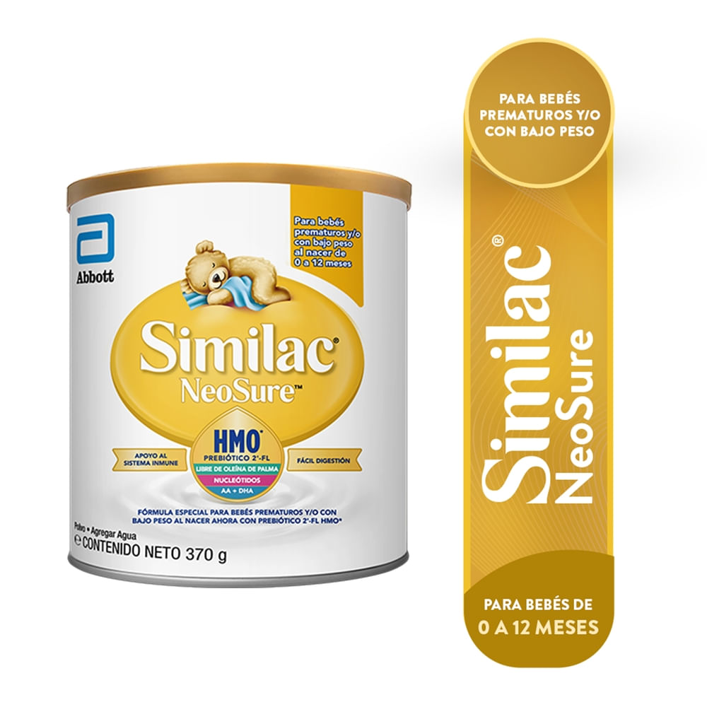 Fórmula Infantil Similac Neosure para bebés prematuros - 370 g