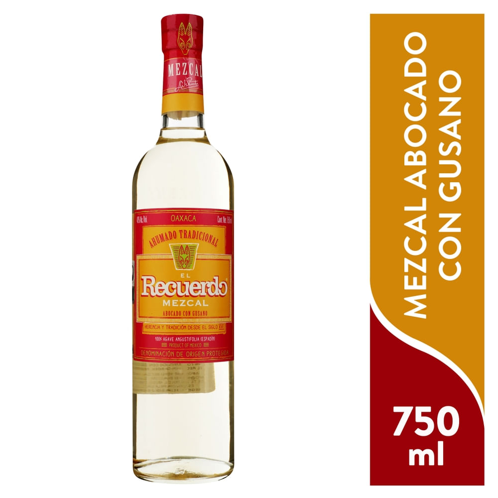 Mezcal El Recuerdo con gusano – 750 ml