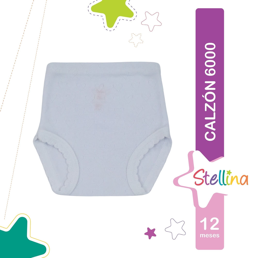 Calzon Stellina Bebe 6000 T 12M Blc