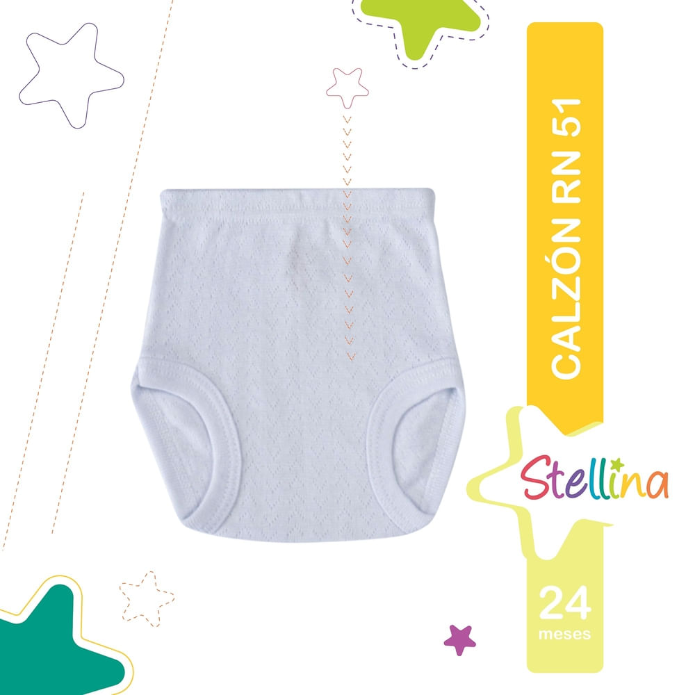 Calzón para bebé Stellina color blanco - Talla 24 meses