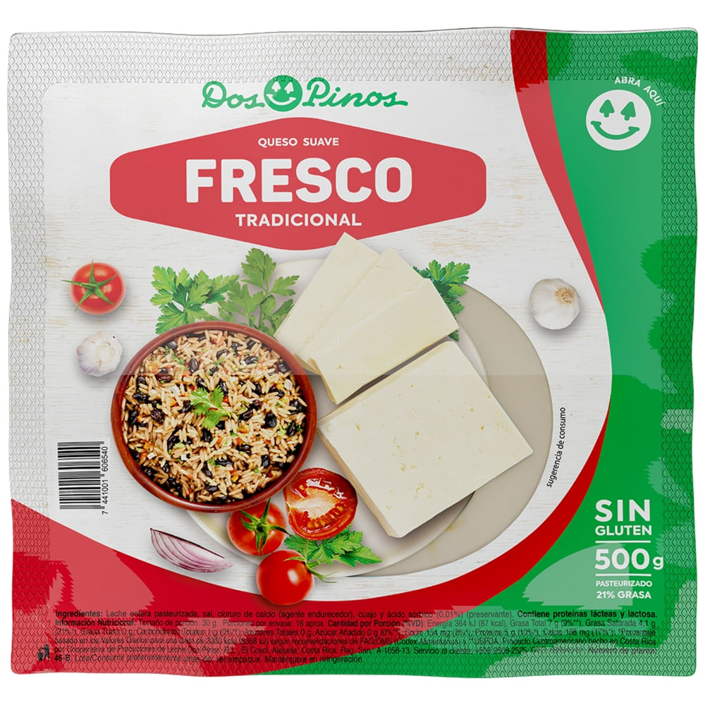 Queso Dos Pinos fresco tipo Turrialba - 500 g