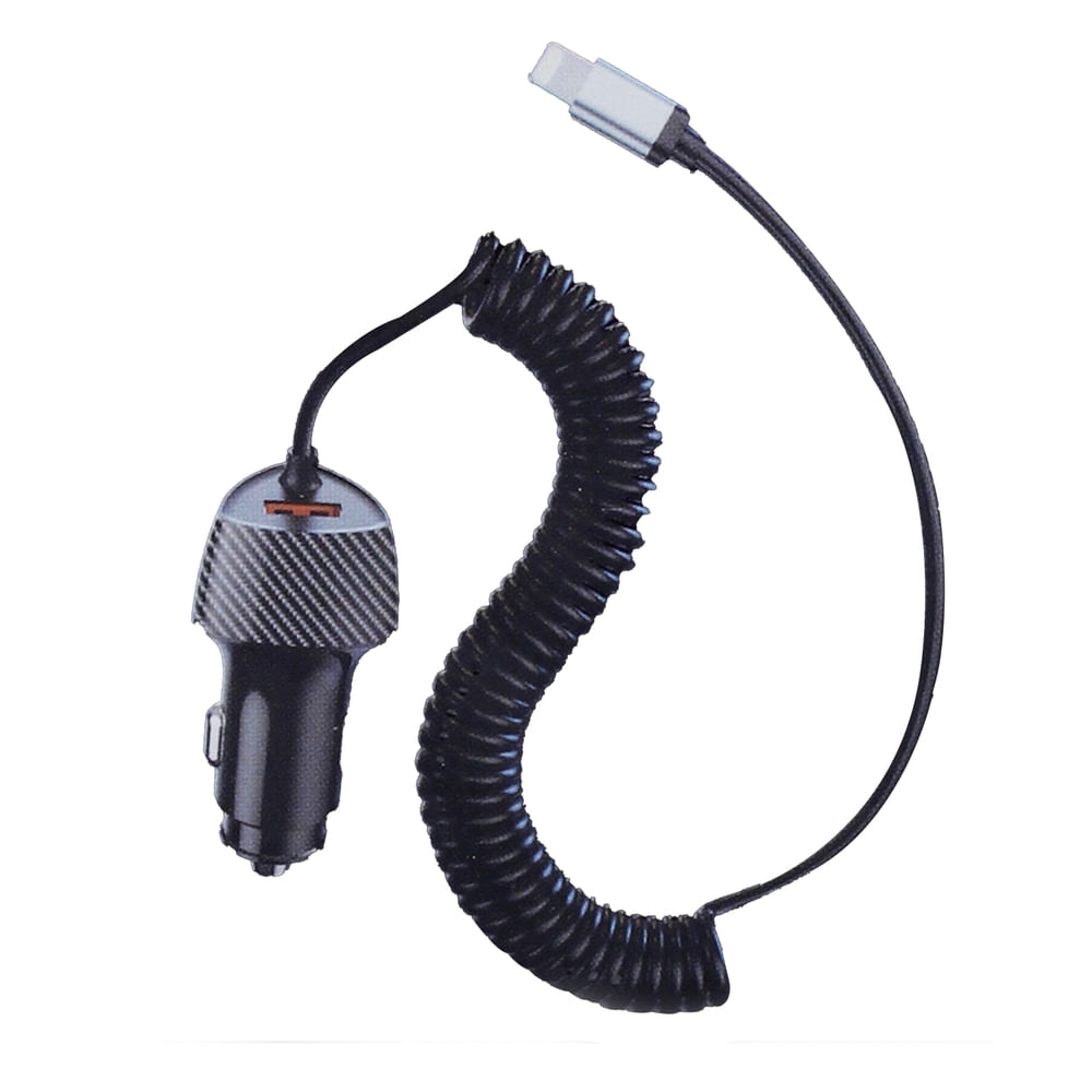 Cargador Auto Dc 12 24V 2 Puertos Usb Ad