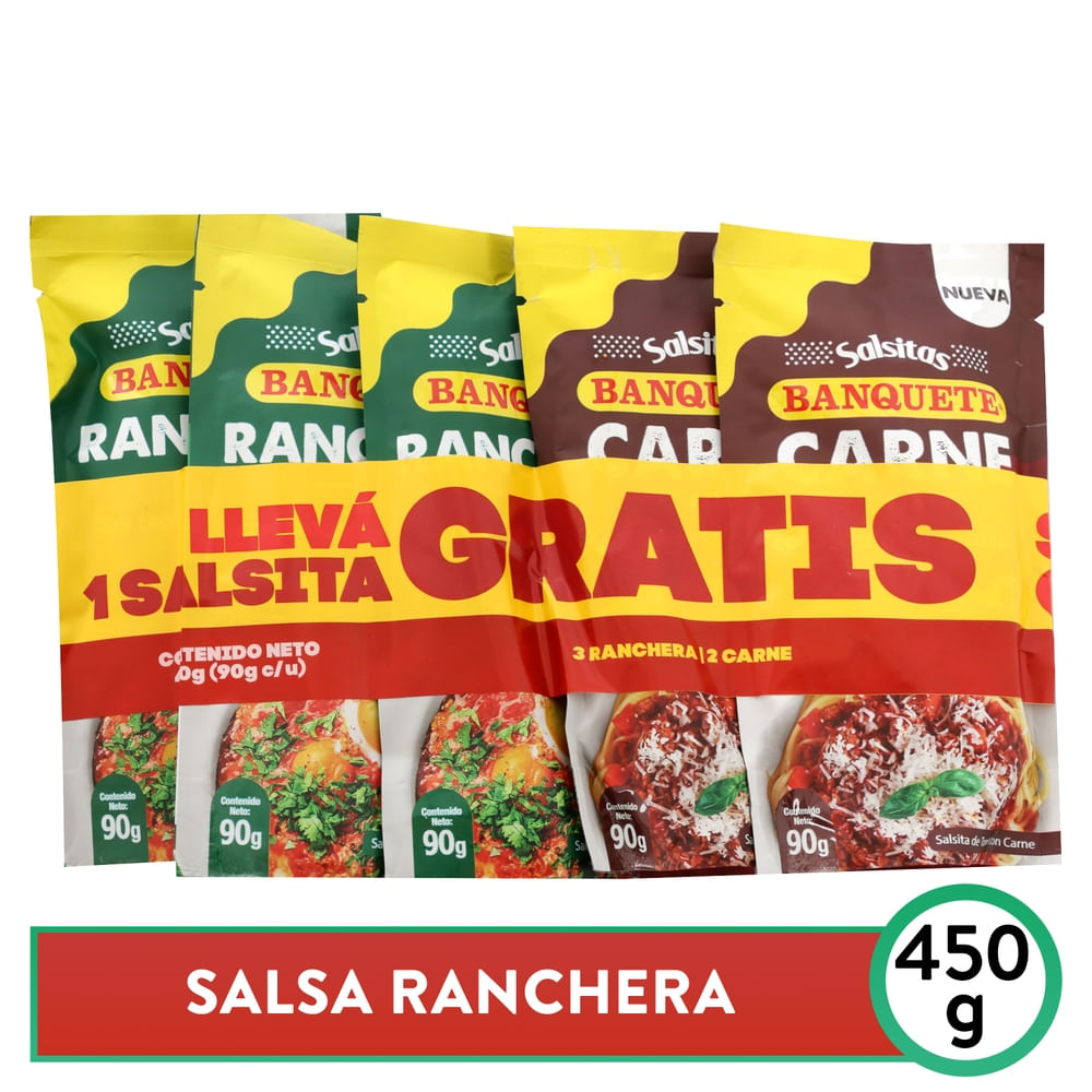 Salsa Prep Banquete 5 Pack 450gr