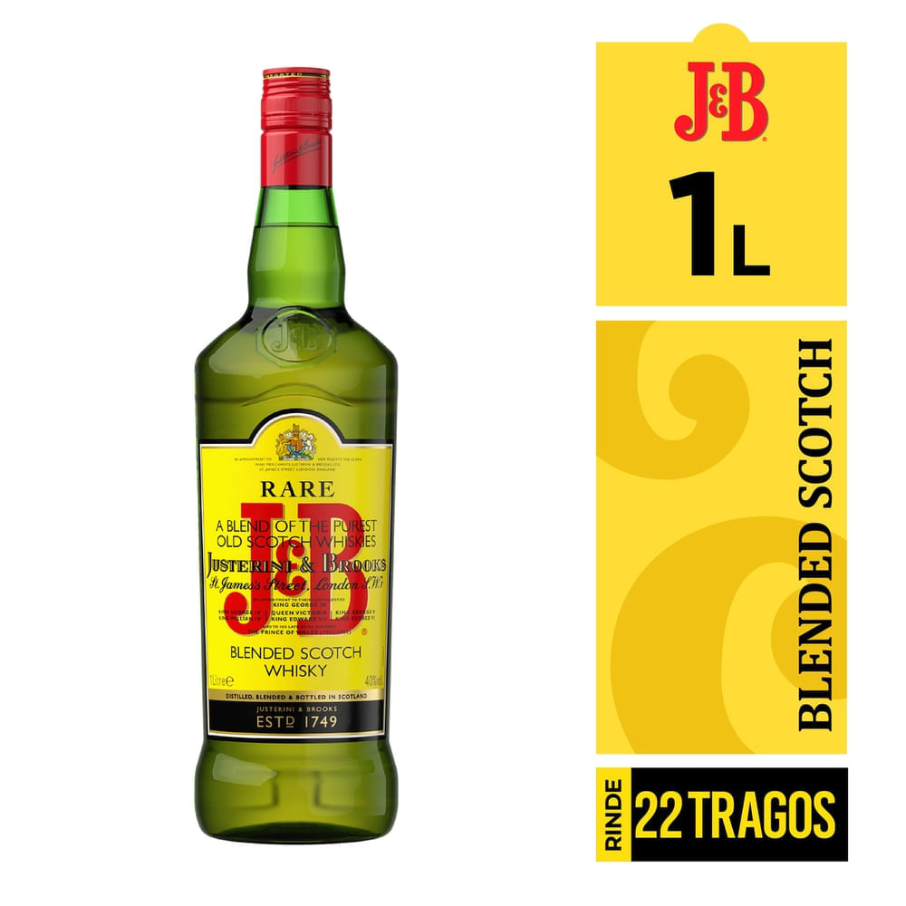 Whisky J&B Rare Botella - 1 L