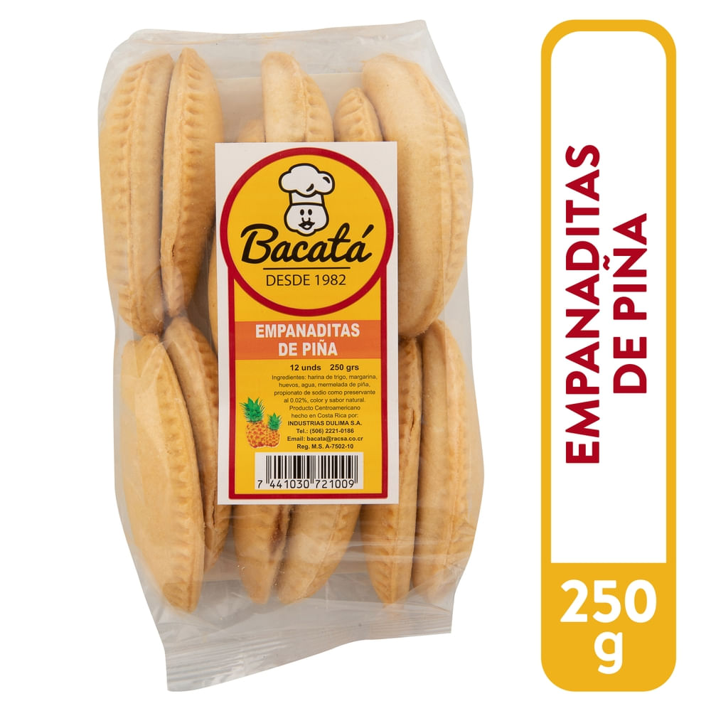 Empanas de piña Bacatá 12 Uds - 250 g