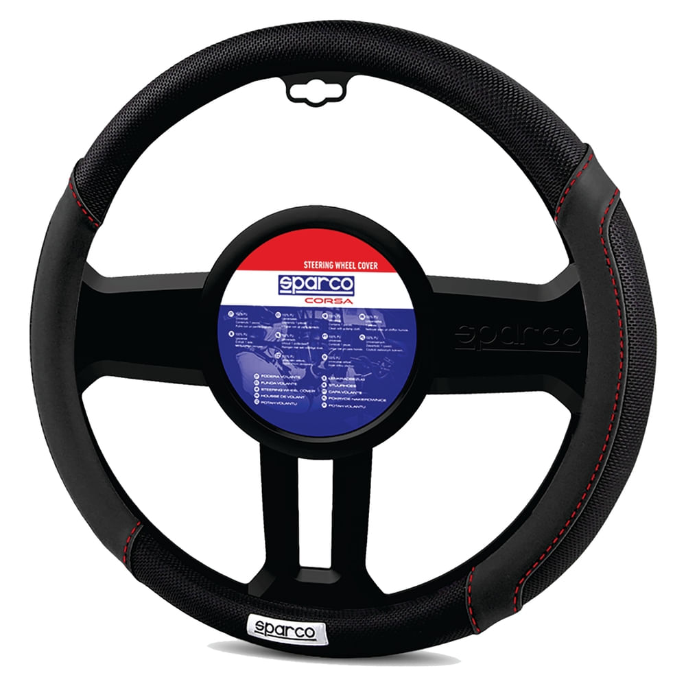 Forro Volante Negro C Placa Metal