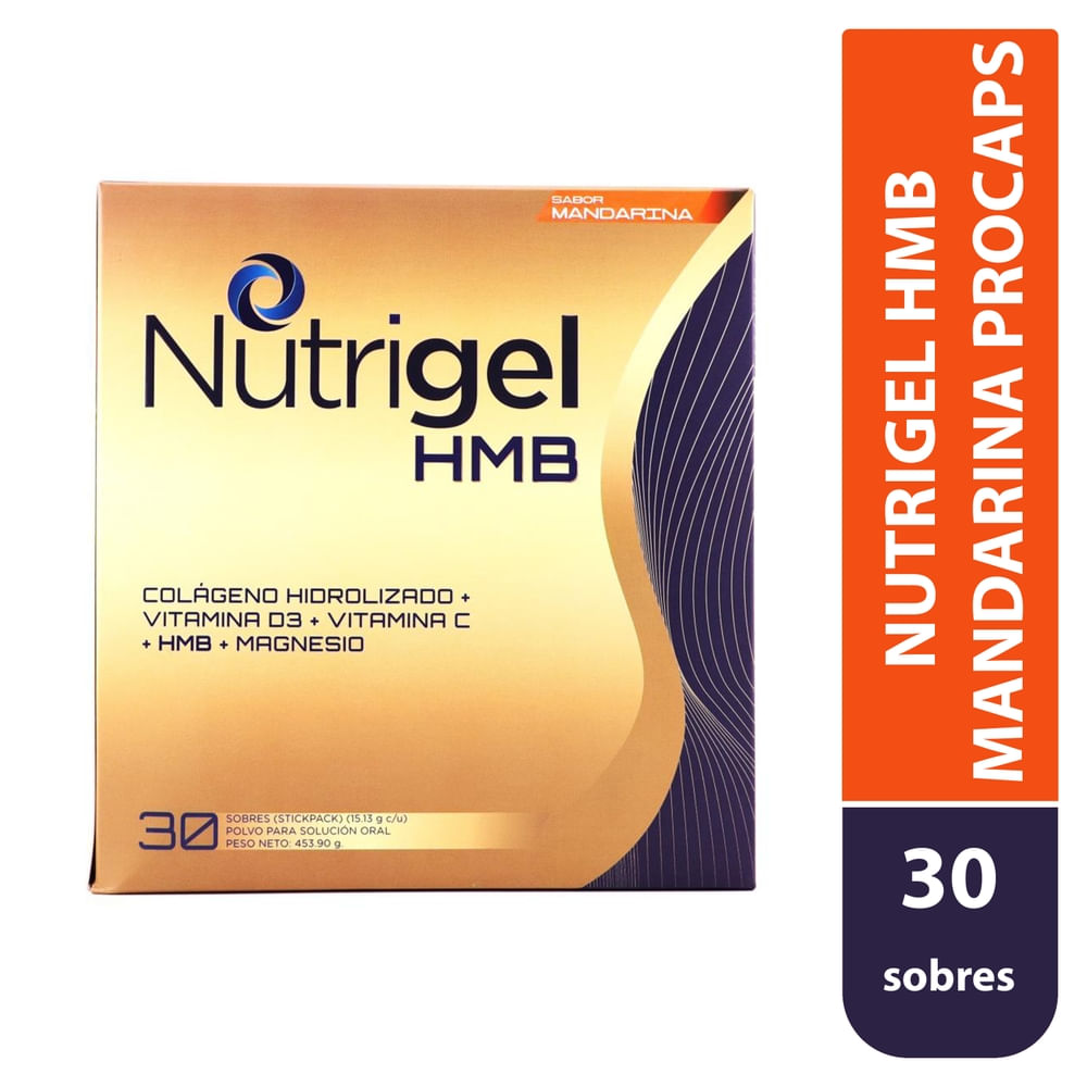 Nutrigel Hmb Mandarina Procaps X 30U (precio por unidad)