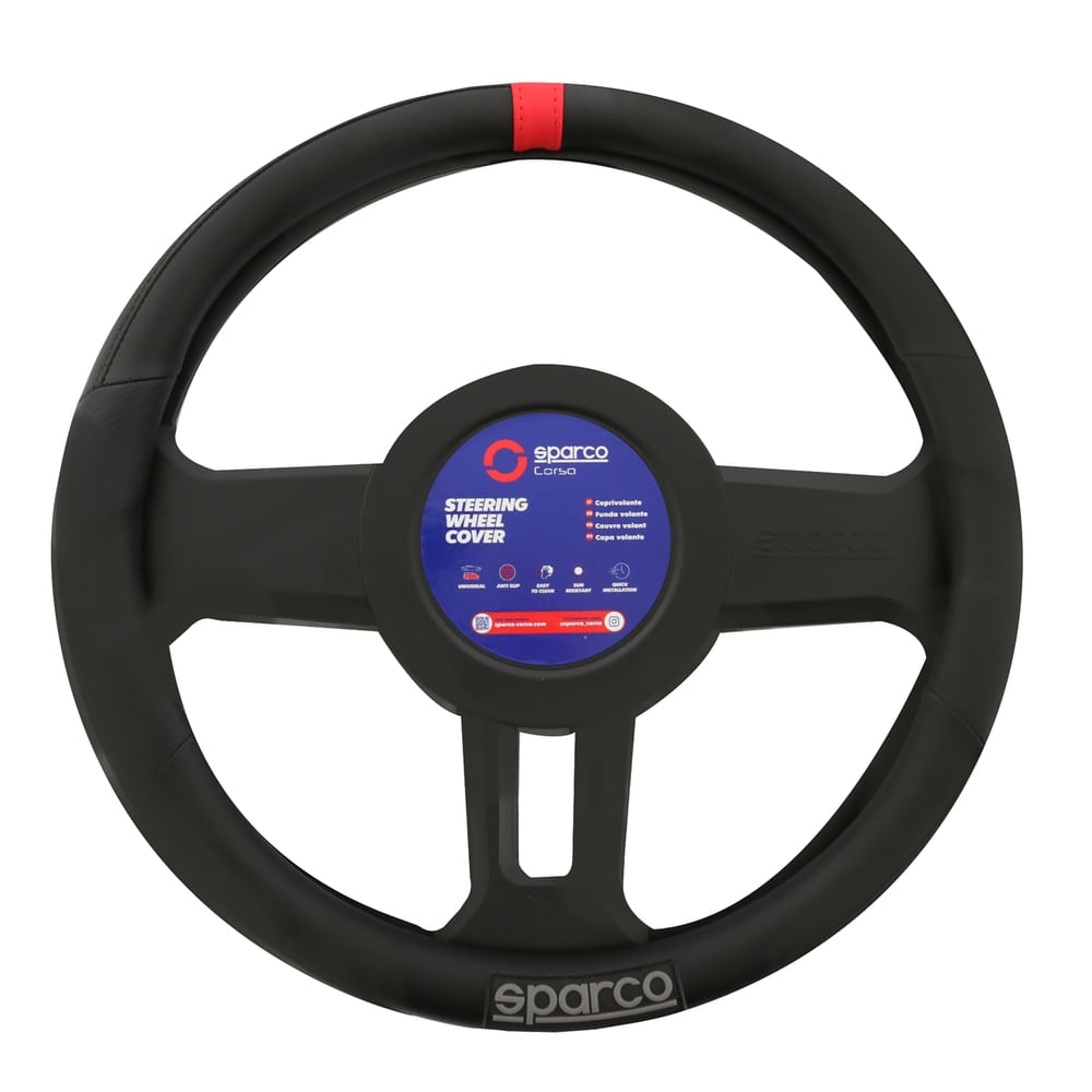 Forro de volante Sparco color negro