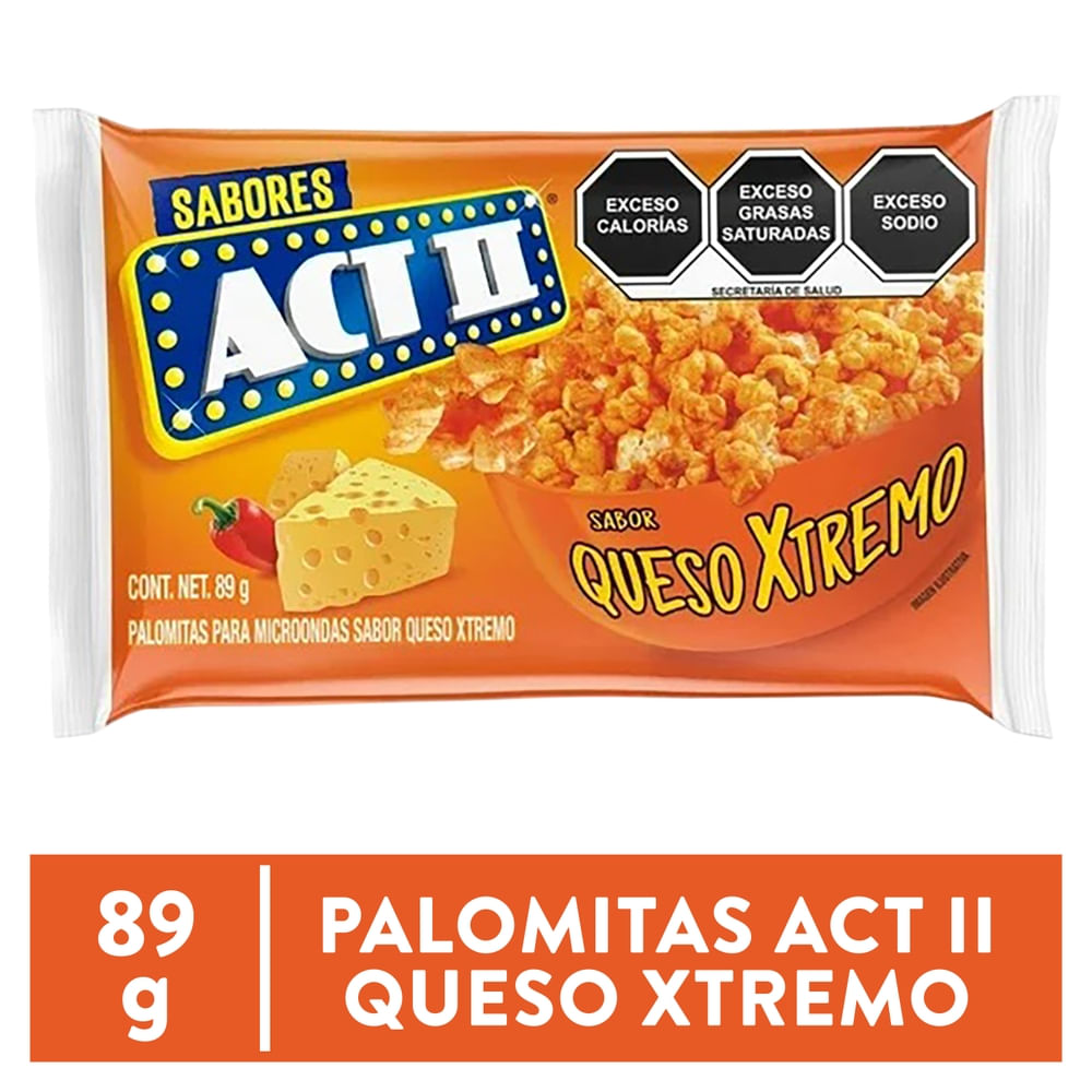 Palomitas Act II queso extremo -89 g