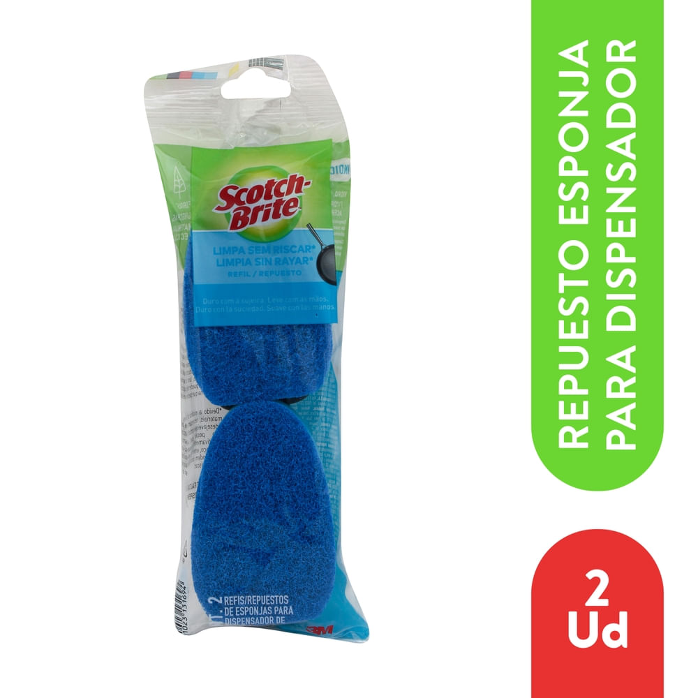Repuesto Dishwand Scotch Brite No Rayas - 2 Uds