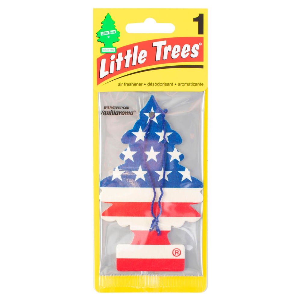 Little Tree Aromatizante Car Freshner Pinito Bandera Usa - 1Pack