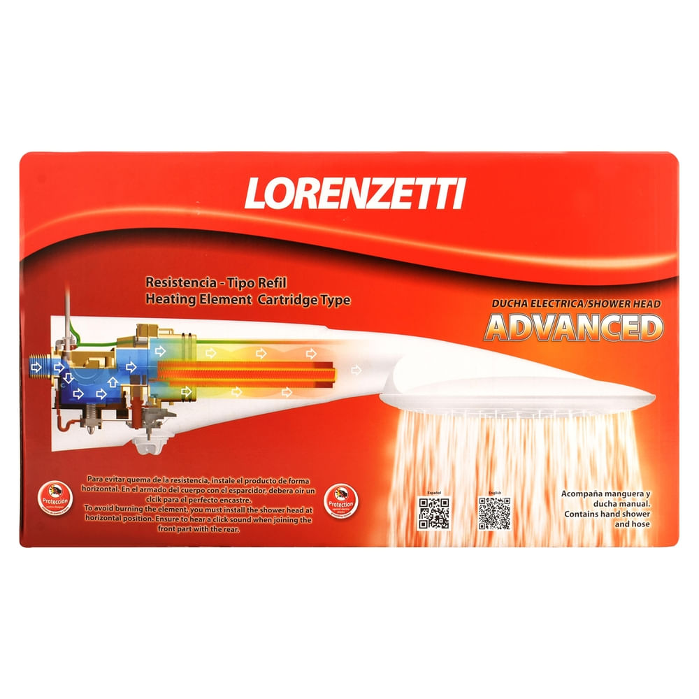 Ducha Lorenzetti Avanzado Multitemperatura de 127v 5500w modelo 7517057
